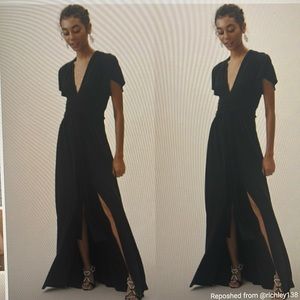 NWT Women’s Anthropologie BHLDN Mendoza black dress. Size 4